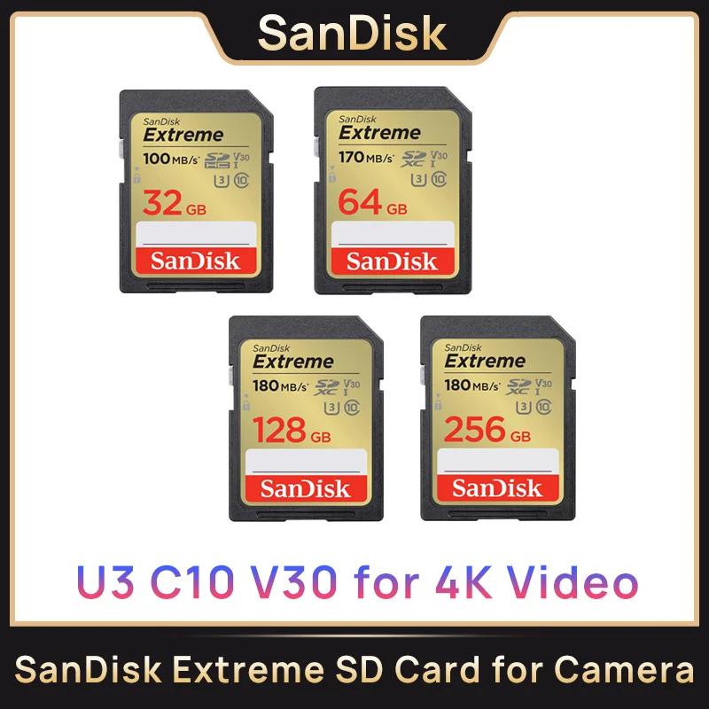 SanDisk Ʈ SD ī, ī޶   ޸ ī, C10 U1 FHD, ִ 140 MB/s SD ī, 32GB, 64GB, 128GB, 256GB